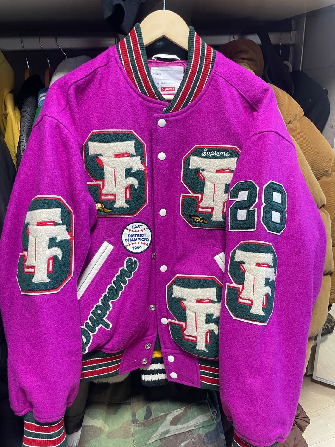 슈프림 드릴팀 바시티 자켓 (m) 상품이미지1