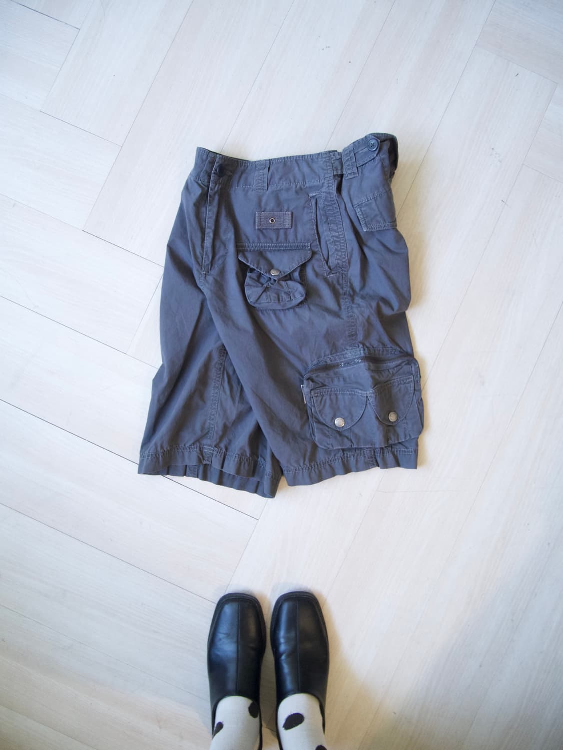 [BASIC HOUSE] gray cargo short 상품이미지2