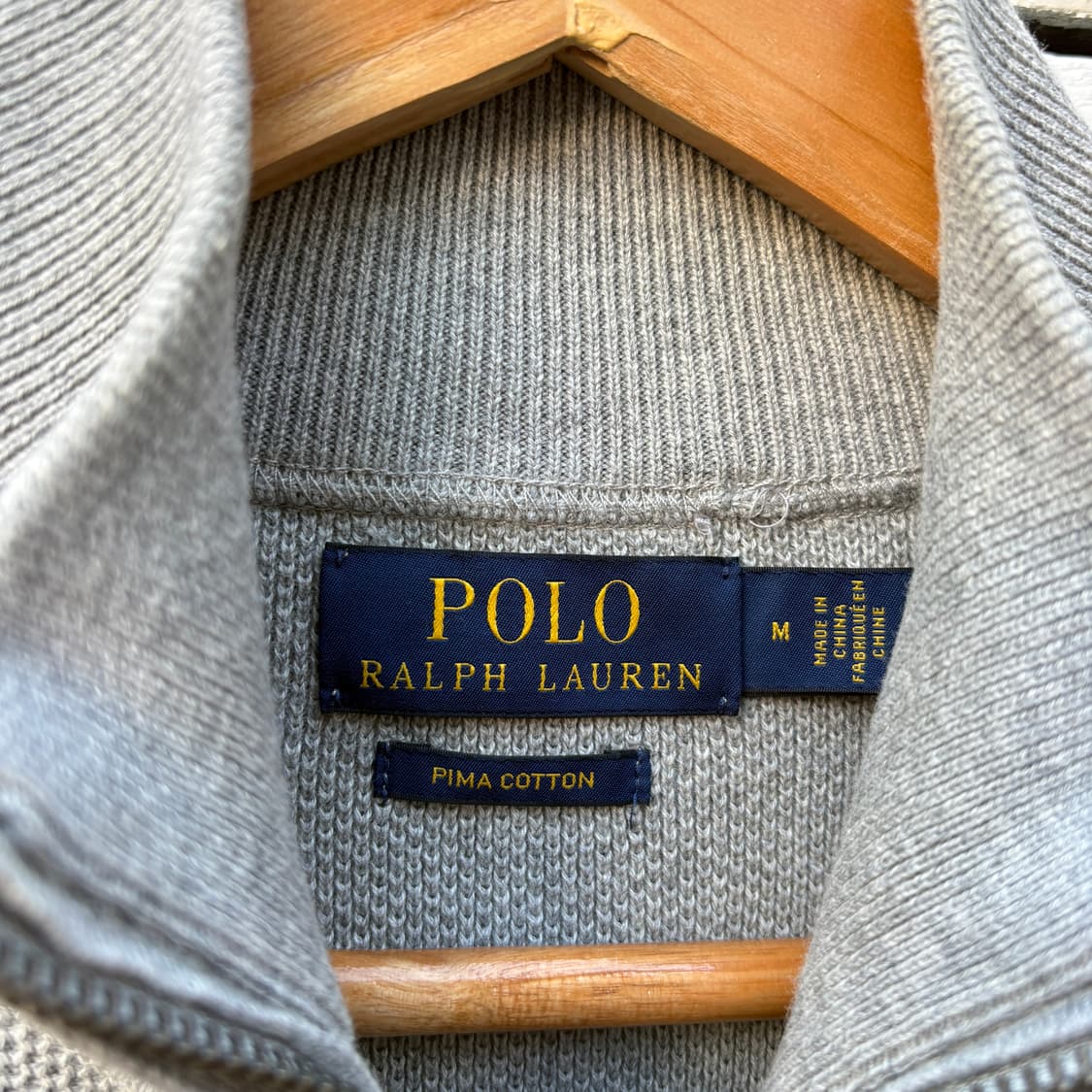 Polo 폴로 피마코튼 니트 집업 상품이미지5