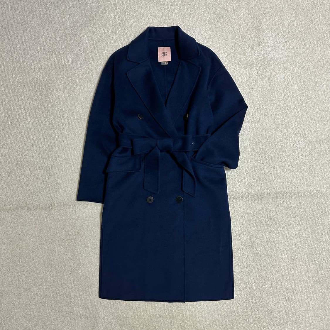 쥬시쥬디 울캐시미어 핸드메이드 벨티드 코트 상품이미지1