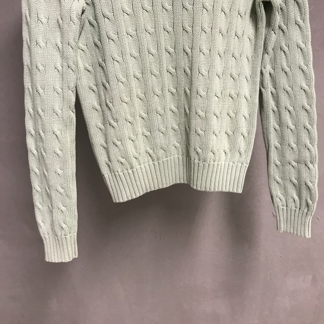 폴로 랄프로렌 케이블 니트 민트 M(W) 상품이미지3