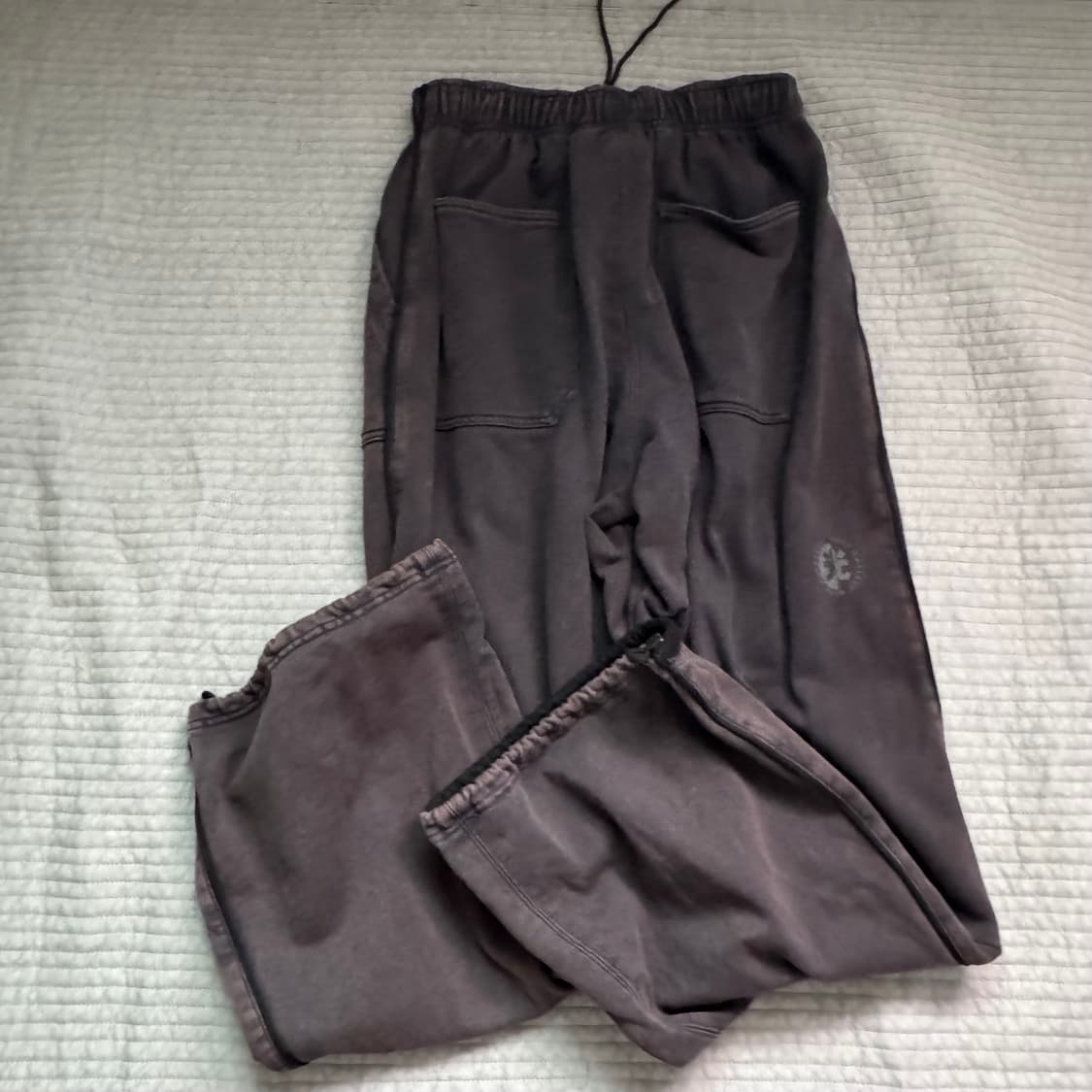 폴리테루 플레어드 퍼티그 스웻팬츠 다크퍼플네이비 2사이즈 상품이미지2