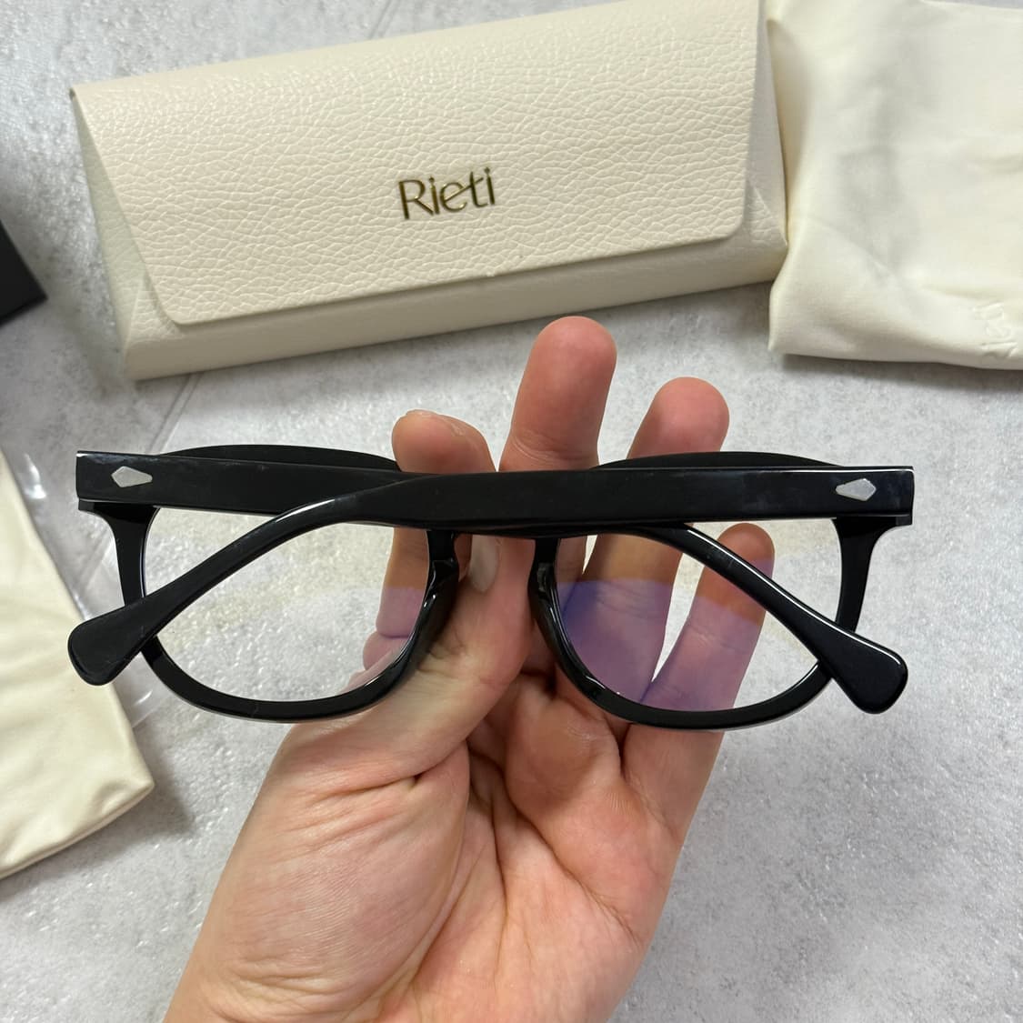 리에티 EDDY col.1 black 51사이즈 뿔테안경 새제품 상품이미지2