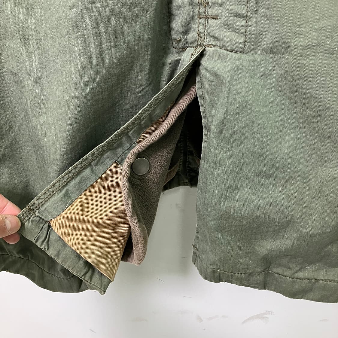 지스타로우 카키 퍼 후드 야상 점퍼 L 상품이미지6