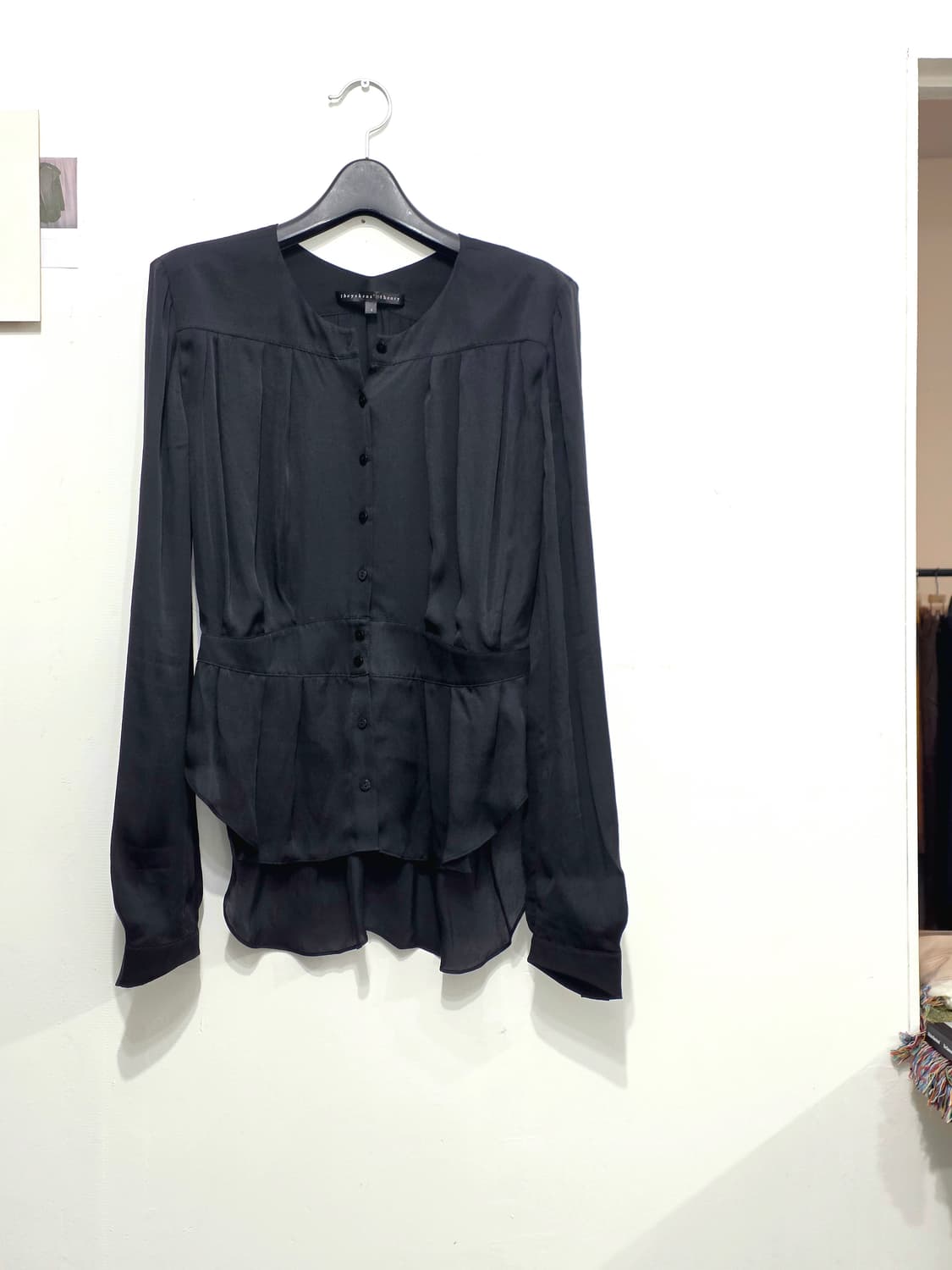 theyskens' theory sheer pleated blouse 상품이미지1