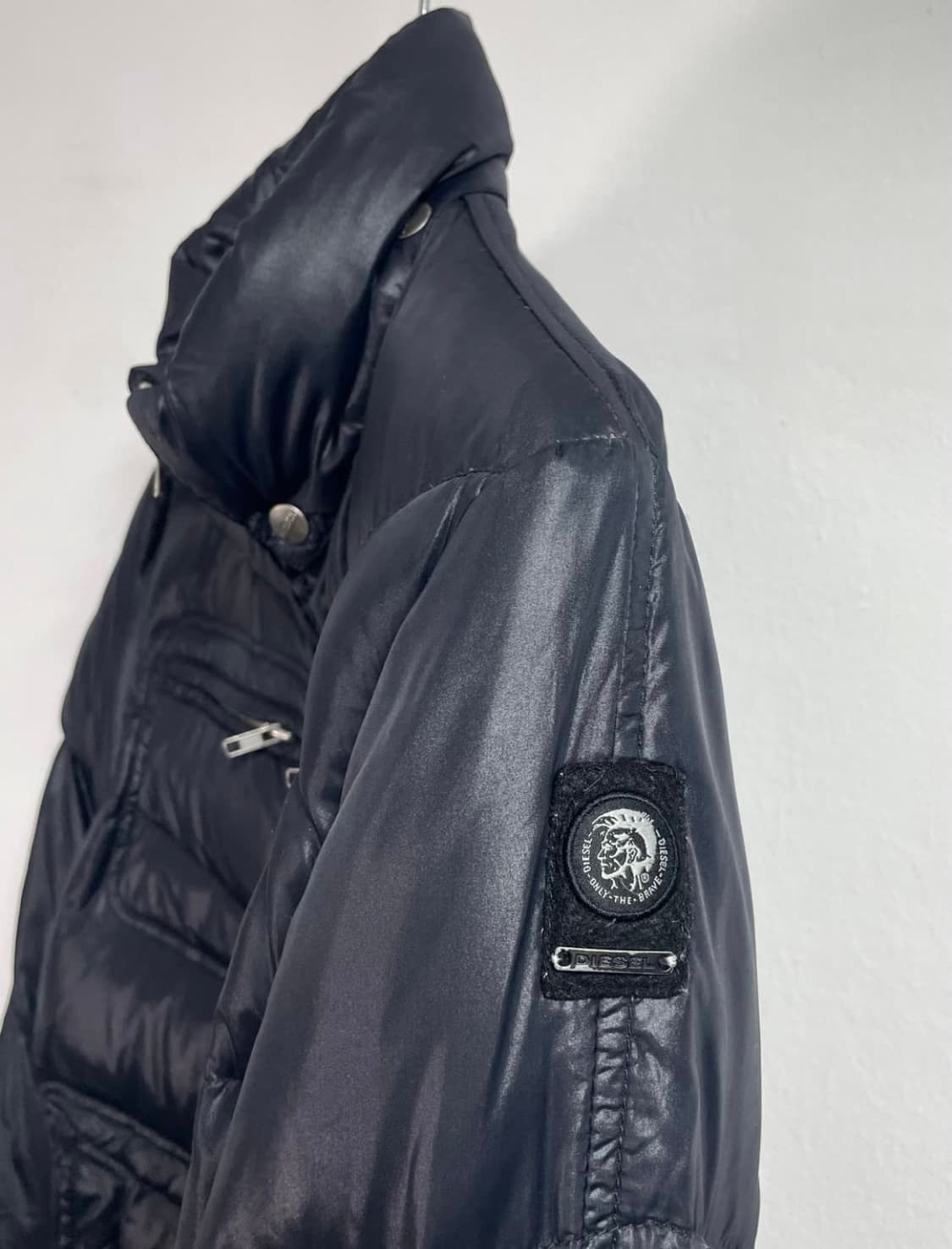 디젤 라이더 패딩 블랙 상품이미지4