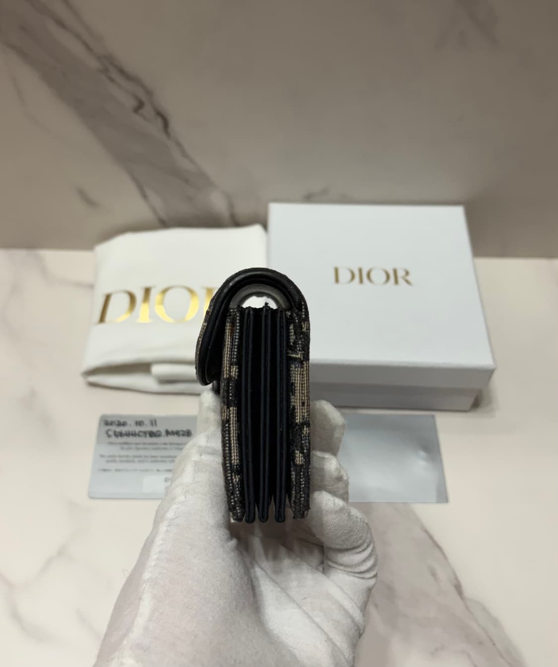 [정품] 디올 오블리크 새들 아코디언 카드지갑 상품이미지7