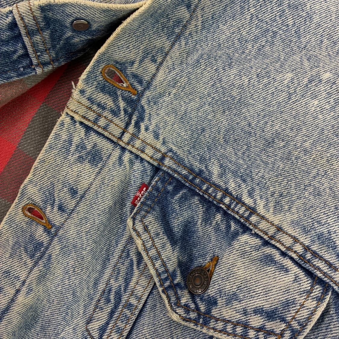 Levi's  리바이스 80,s 레드데님 트러커 자켓 상품이미지4