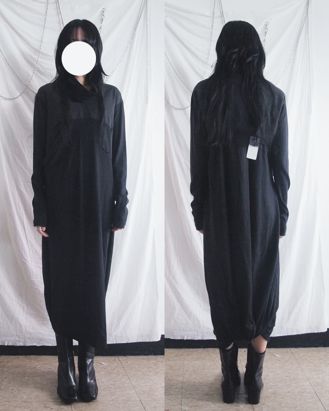 gustavolins atelier 10aw 오뜨 꾸뛰르 드레이프 원피스 상품이미지2