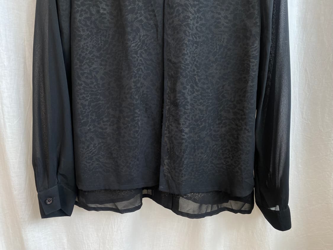 레오파드 레이어 블라우스(L) 상품이미지6