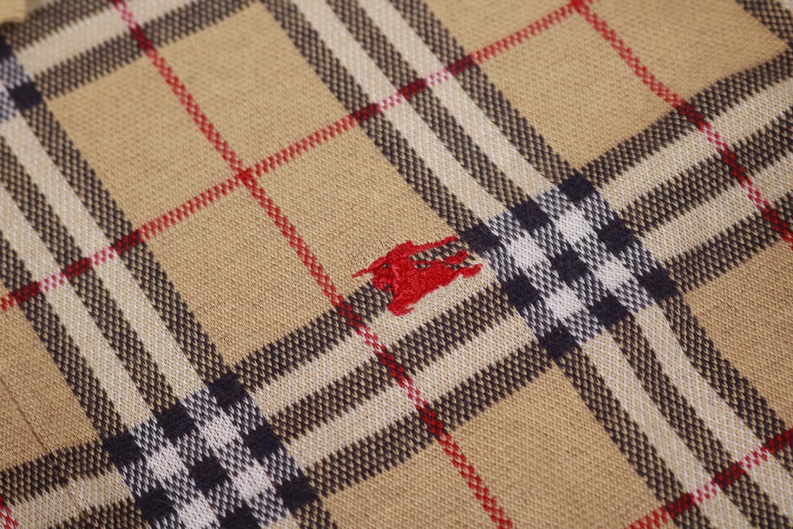 [M] 90's 버버리 코튼 피케 셔츠 상품이미지2