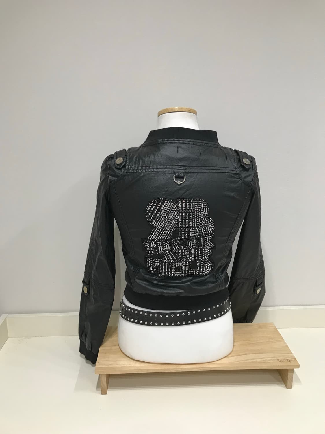 Black vintage bike jacket  상품이미지3