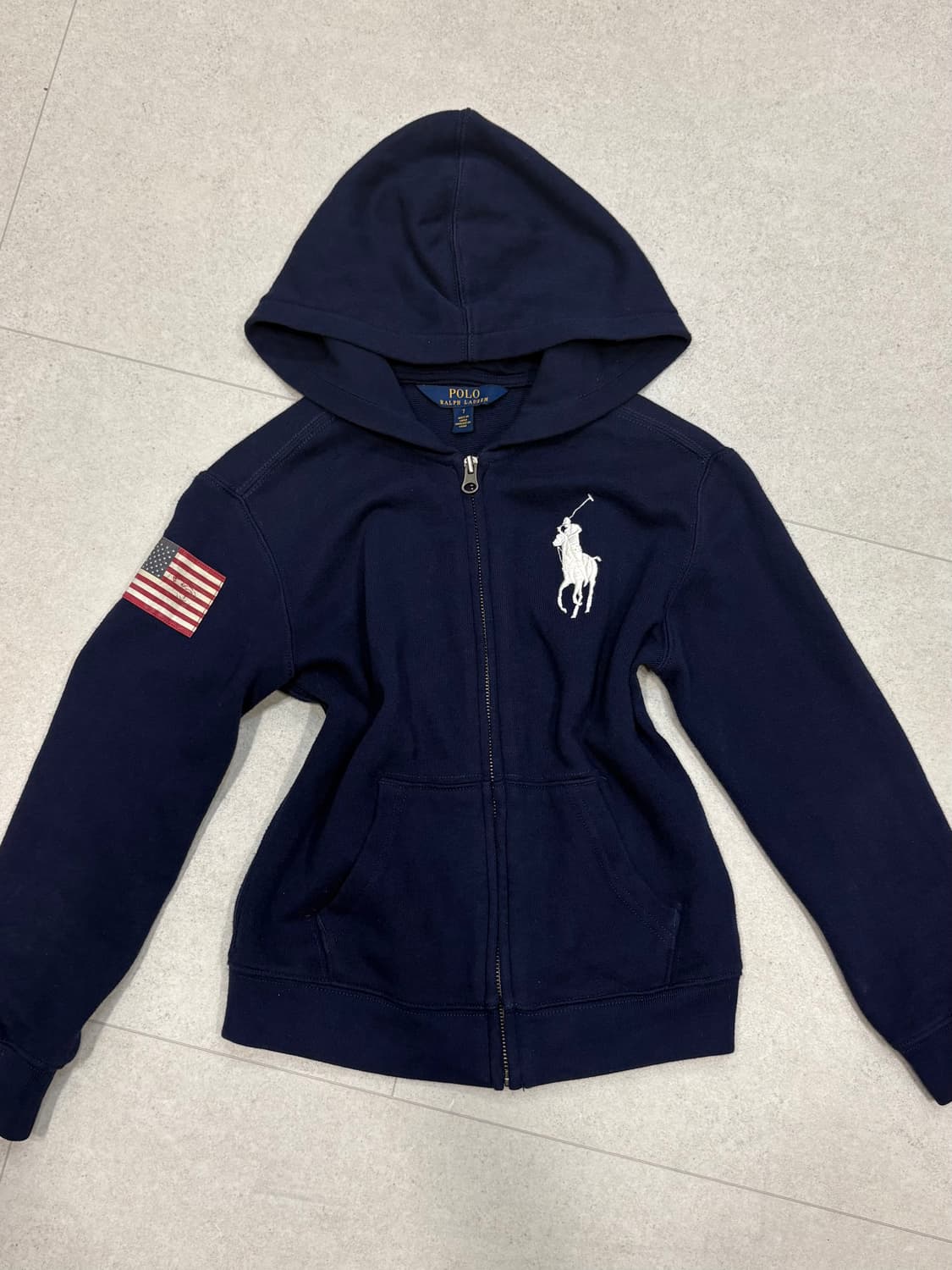 폴로 빅포니 성조기 후드집업 새상품급 상품이미지1