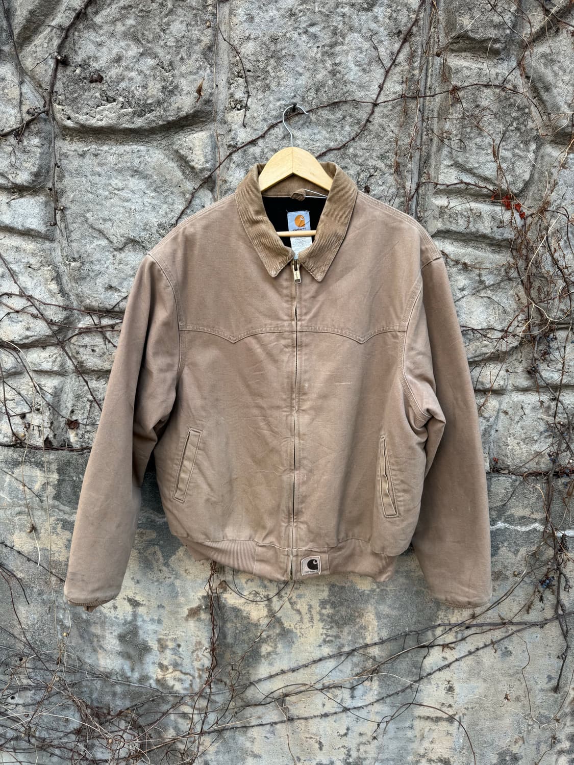 00s 칼하트 빈티지 싼타페 sdl 코듀로이카라 가죽탭 워크 자켓 상품이미지1
