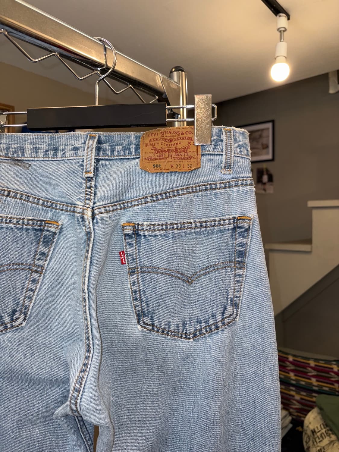90’s Levi’s 501 USA denim destroyed 상품이미지9