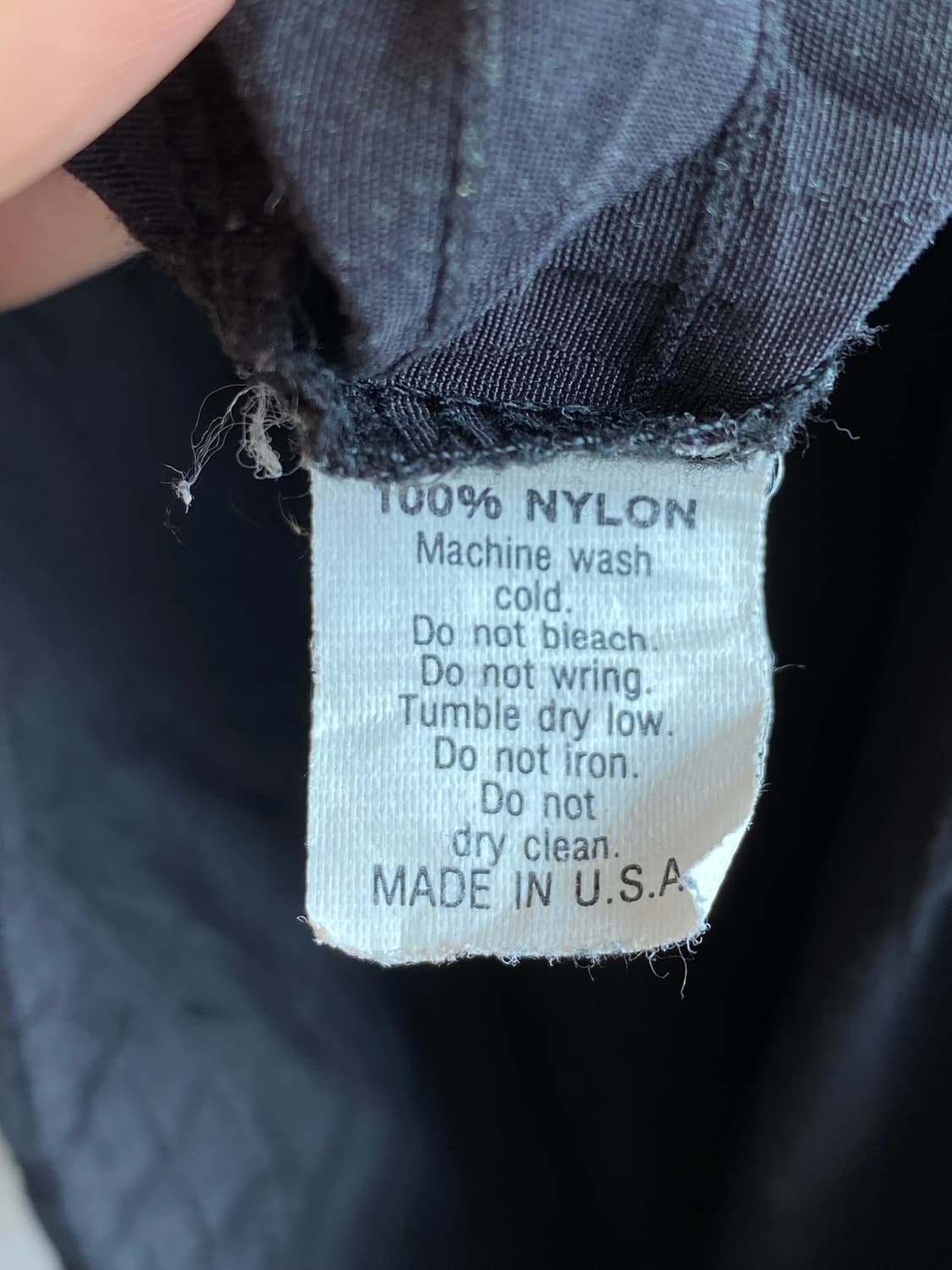 블랙 나일론 후드탑(MEN M/MADE IN USA) 상품이미지8