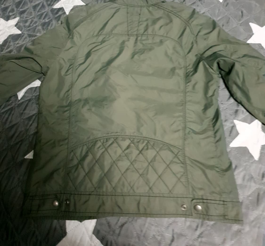 디젤 빈티지 나일론 바람막이 집업자켓 카키 (L) 상품이미지4