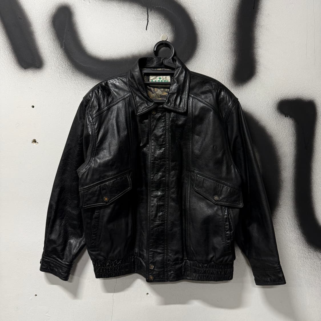VTG 빈티지 100% 카우하이드 소가죽 A2 봄버 자켓 상품이미지1