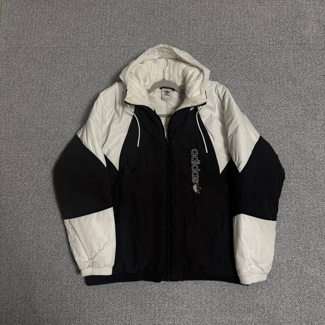 아디다스 파이어버드 범고래 패딩 3XL 블랙화이트 상품이미지1