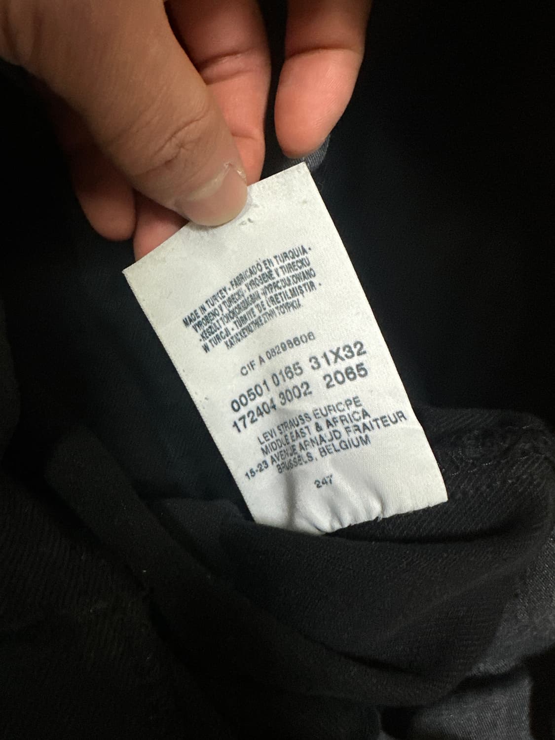 00‘s 빈티지 리바이스 501 블랙 31X32 상품이미지5