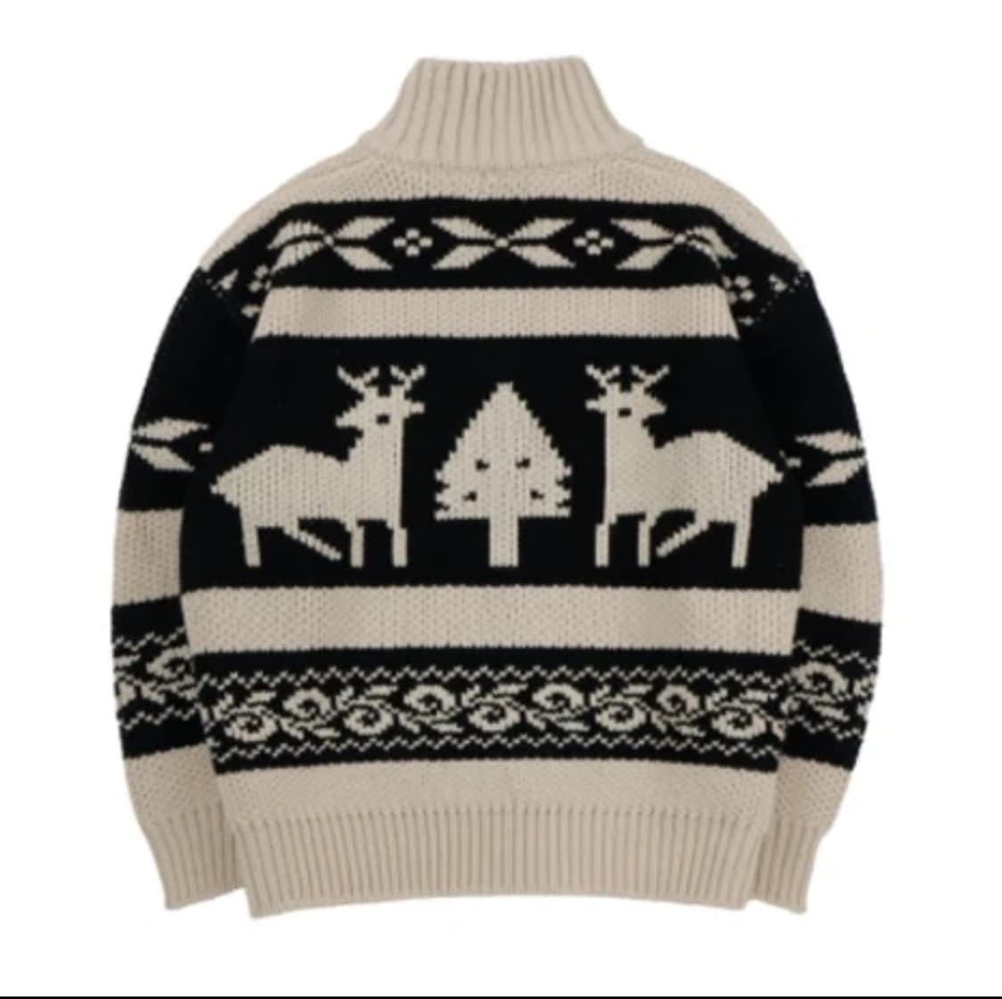 새상품) 고퀄 짜임 노르딕 니트집업 [남녀공용] 상품이미지2