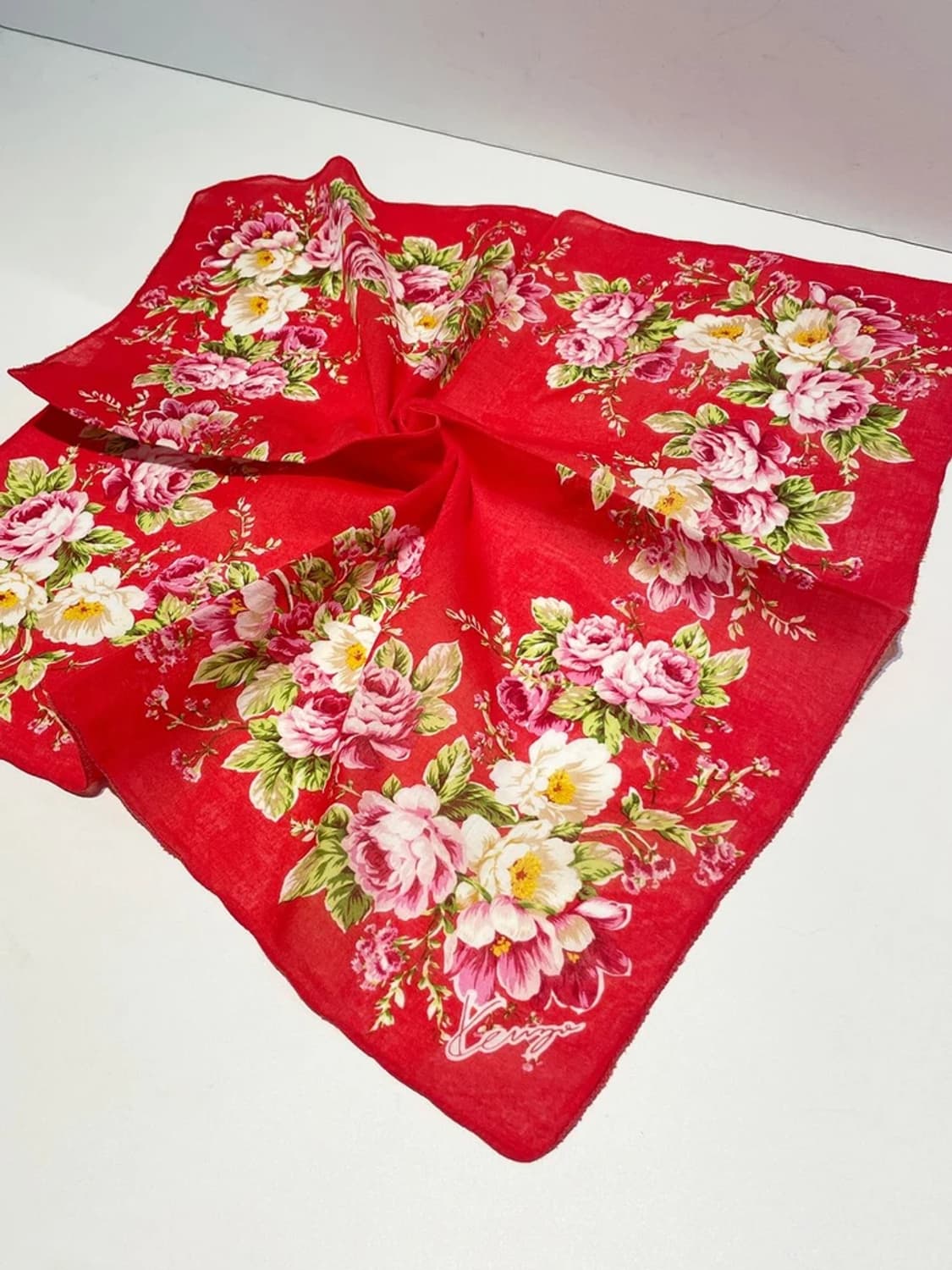 겐조 00's 재팬 레트로 쁘띠 손수건 A1477 상품이미지2