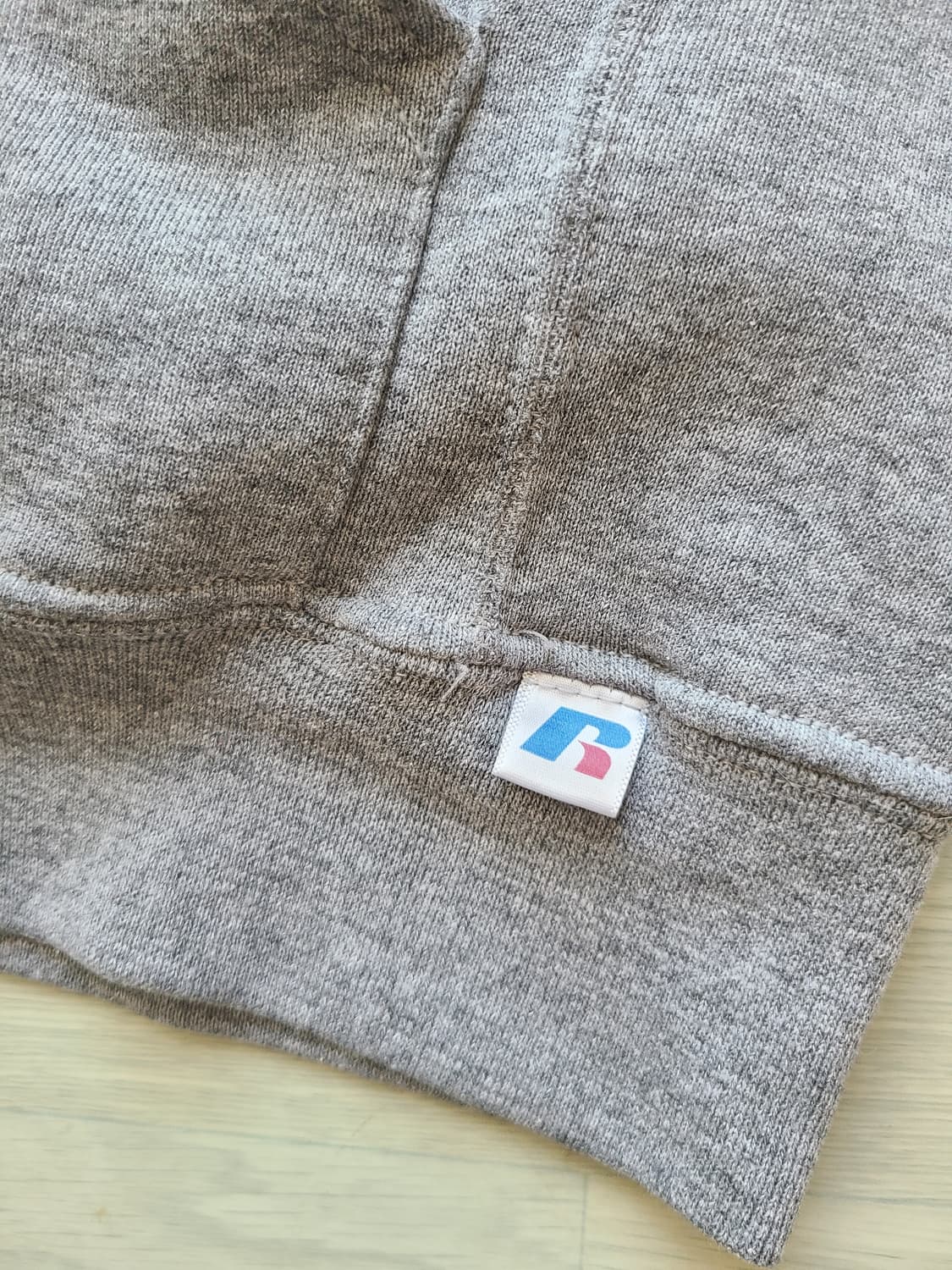 [M] 러셀 애슬래틱 그레이 후드티 판매 상품이미지5