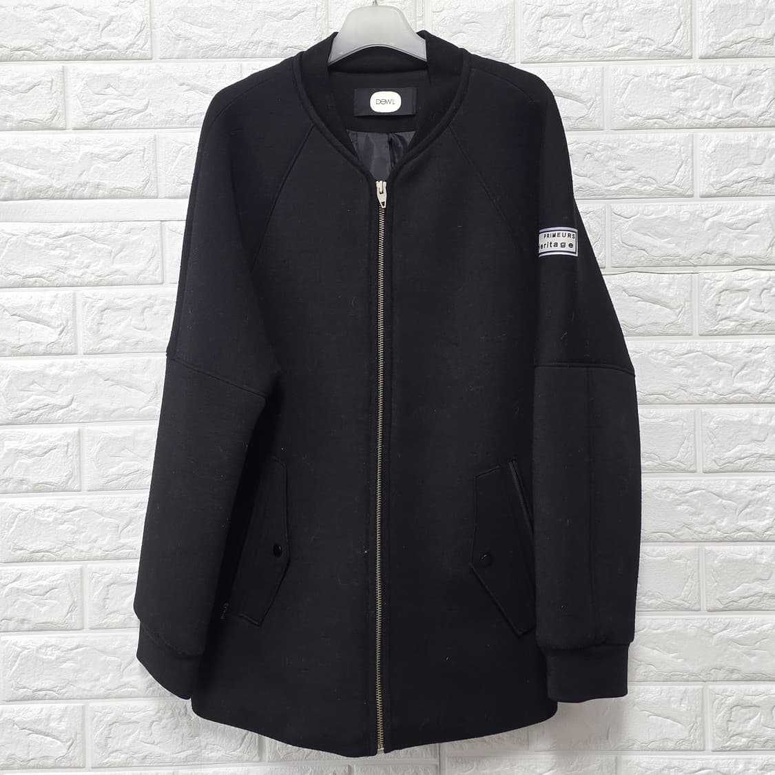 택포) 듀엘 DEWL 블랙 봄버 자켓 M 상품이미지1