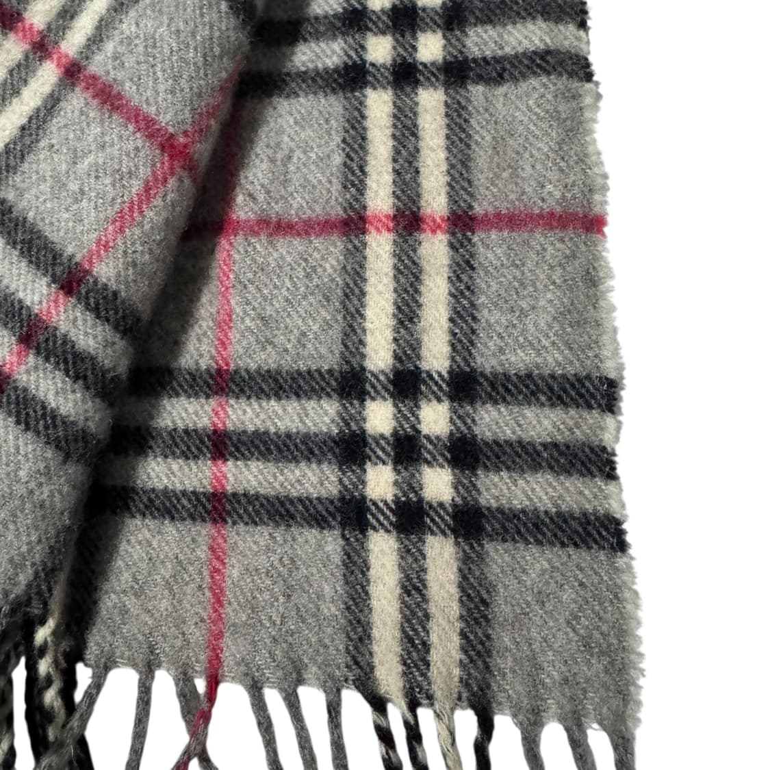 정품 버버리 노바체크 그레이 머플러 상품이미지4