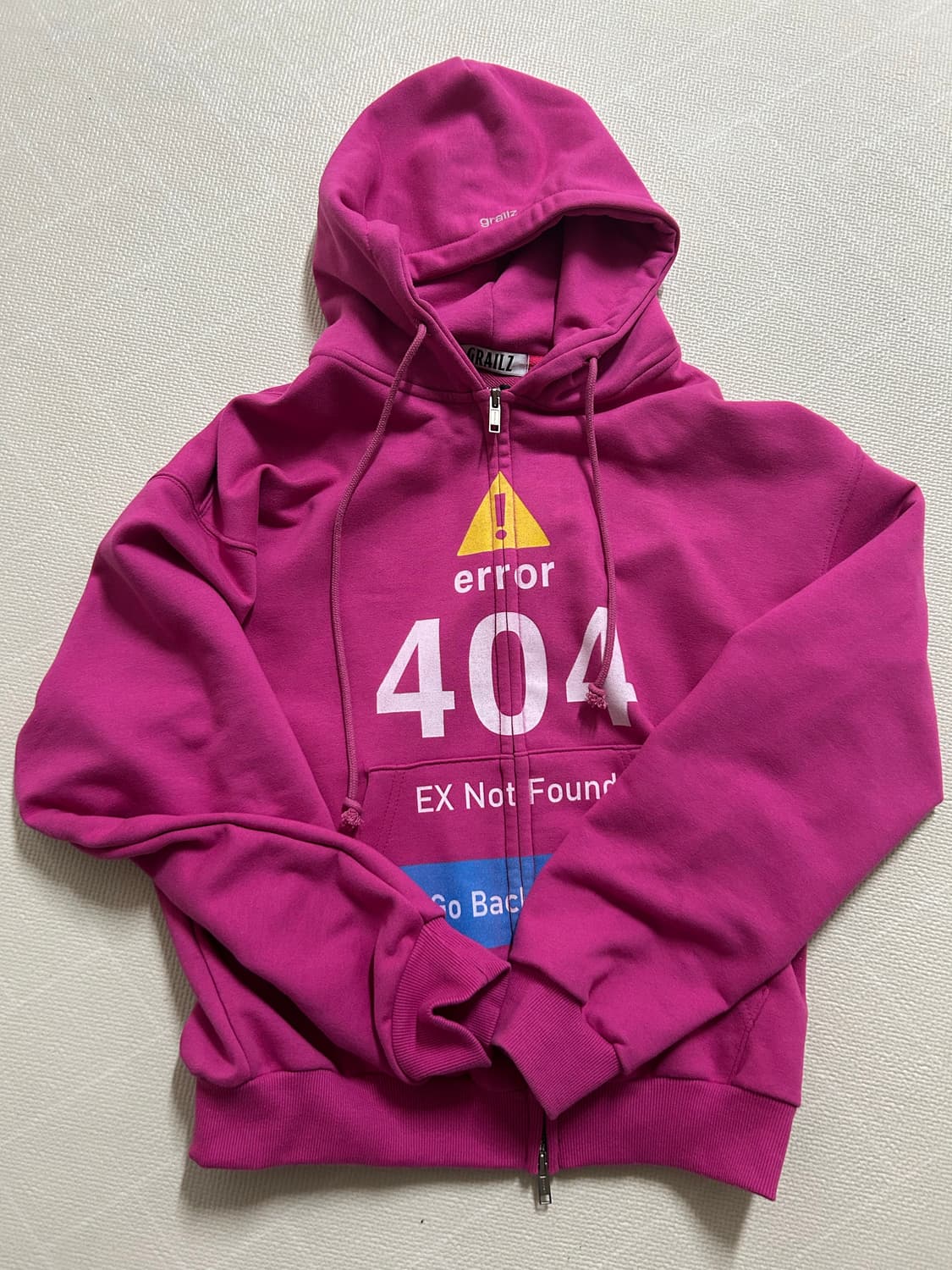 그레일즈 404 에러 후드집업 핑크 상품이미지3