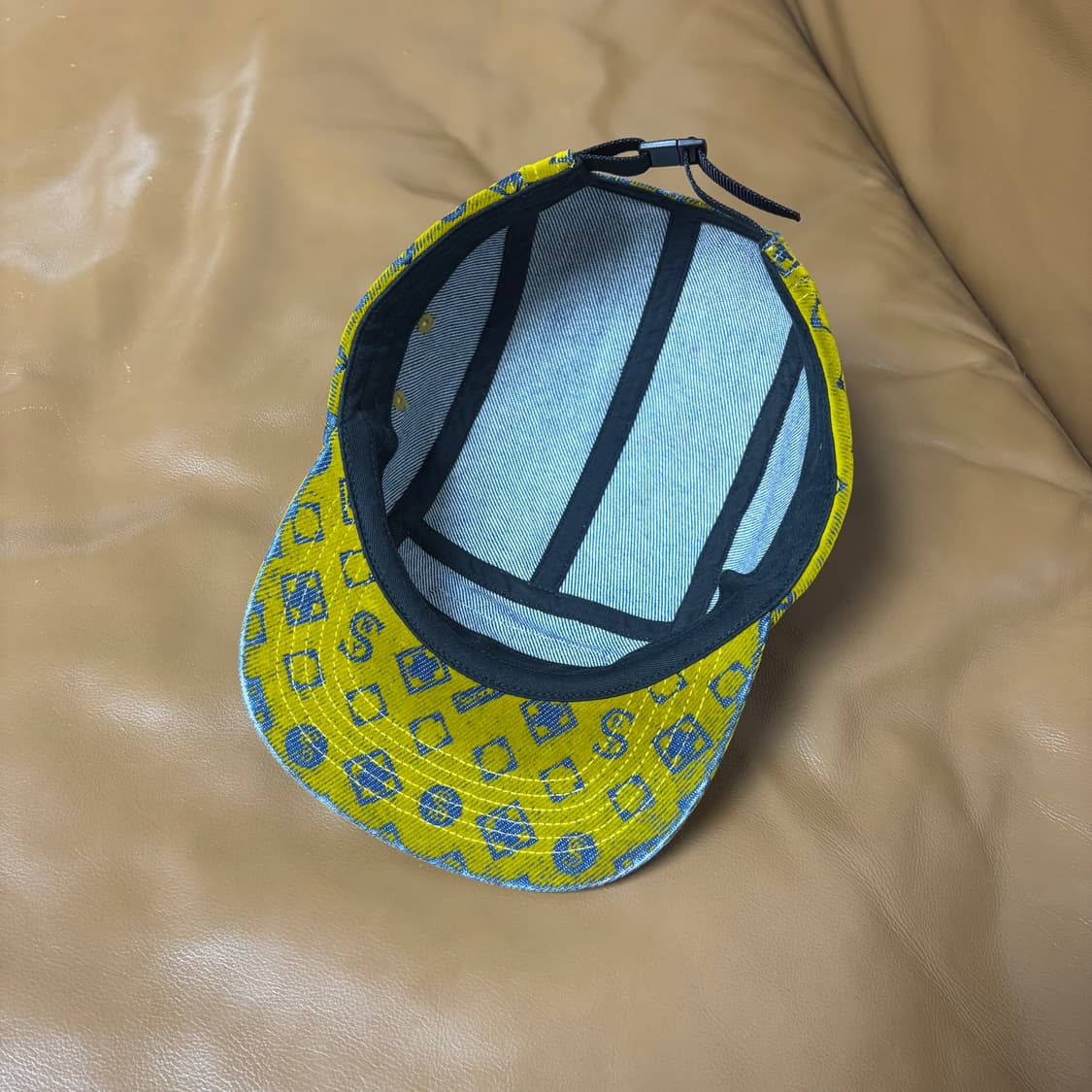 슈프림 캠프캡 모자 박스로고 머스타드 상품이미지6