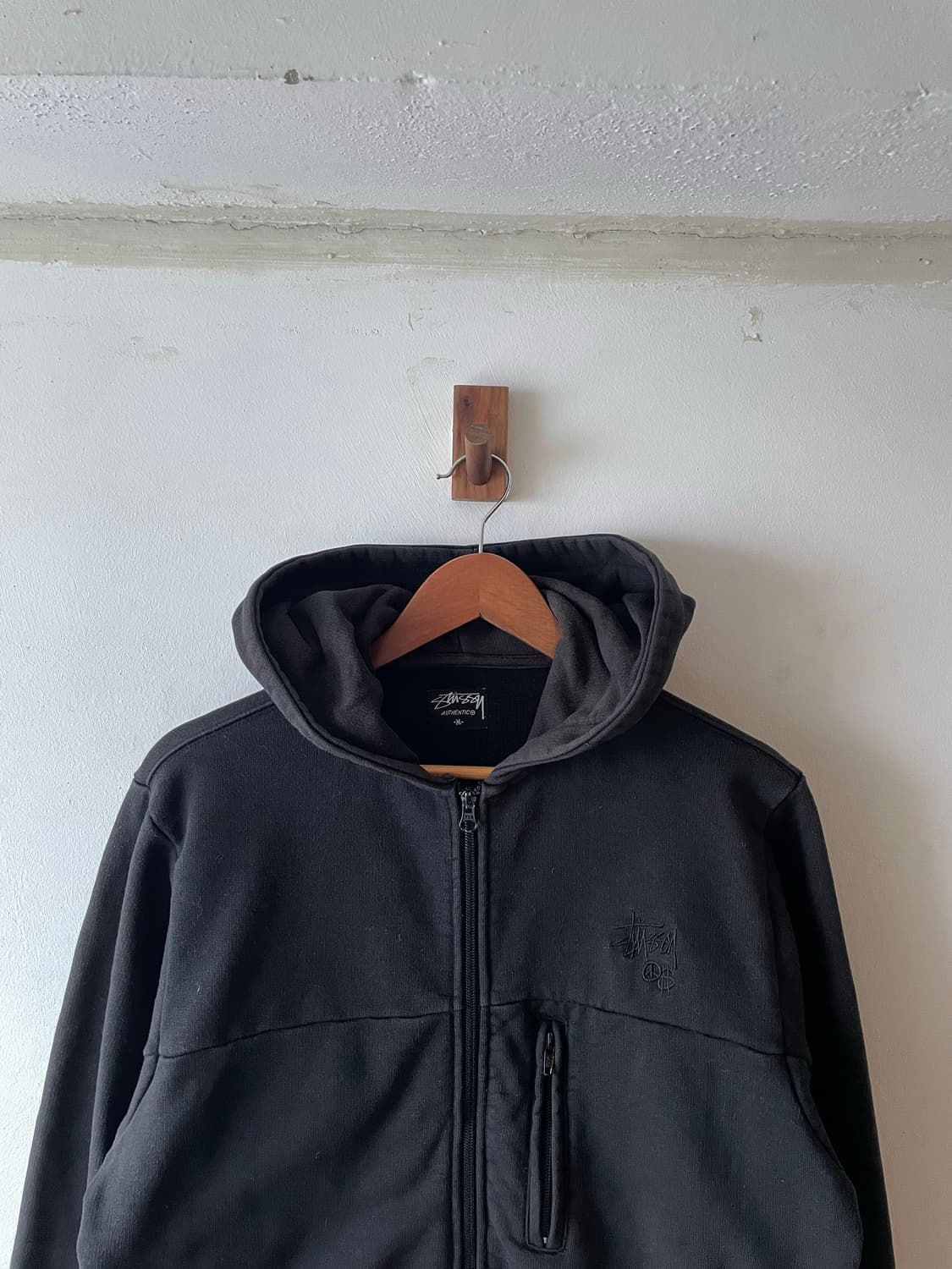 00's Vintage Stussy 2way Hoodie Zip 상품이미지1