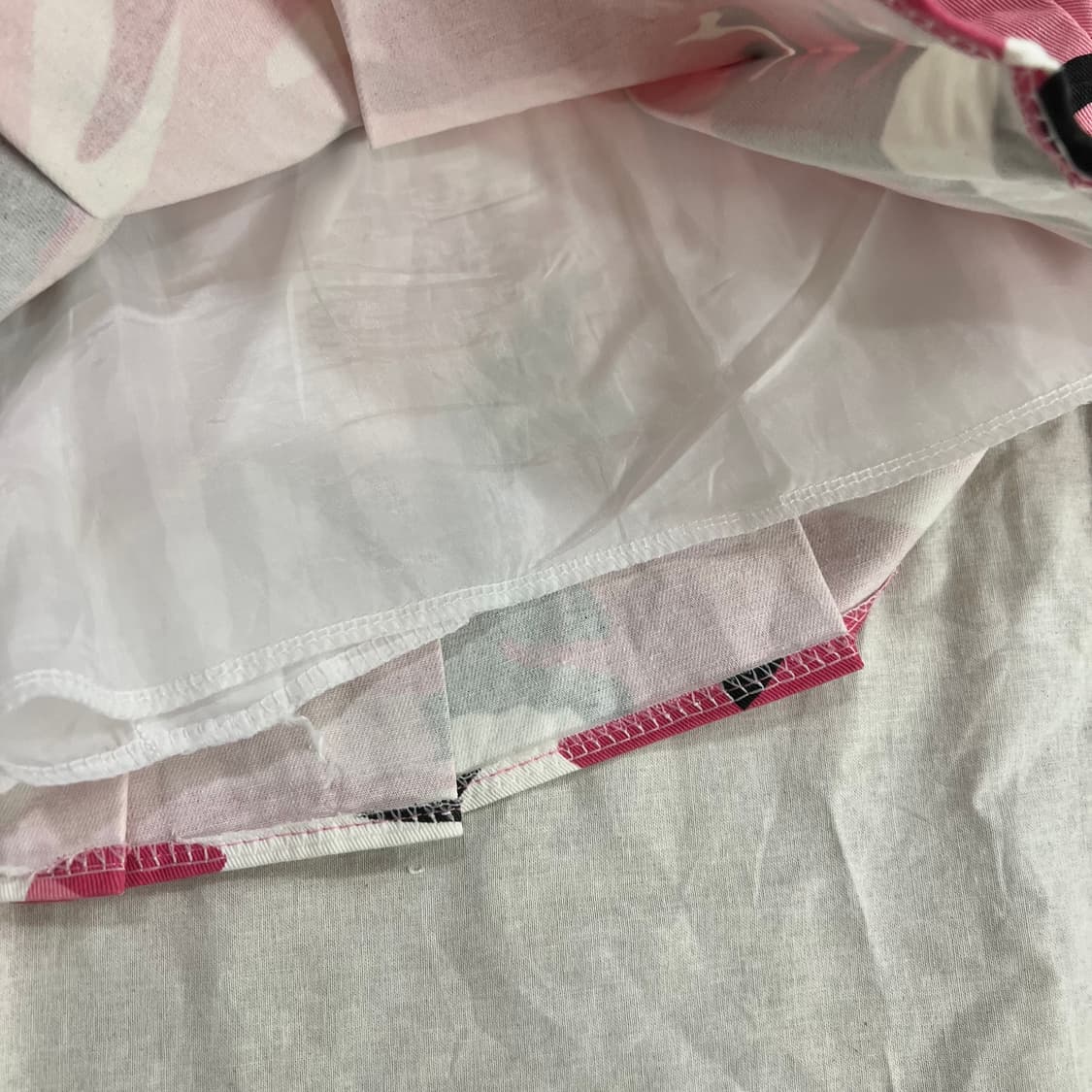 핑크 카모 플리츠 미니스커트 속바지 내장 Y2K 키치 상품이미지2