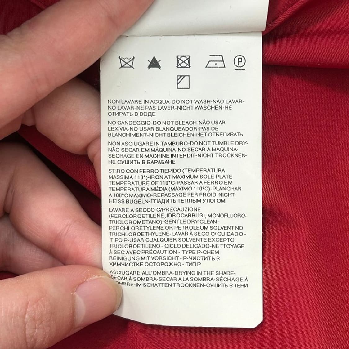 엠포리오 아르마니 레드 코트 US 12 상품이미지7