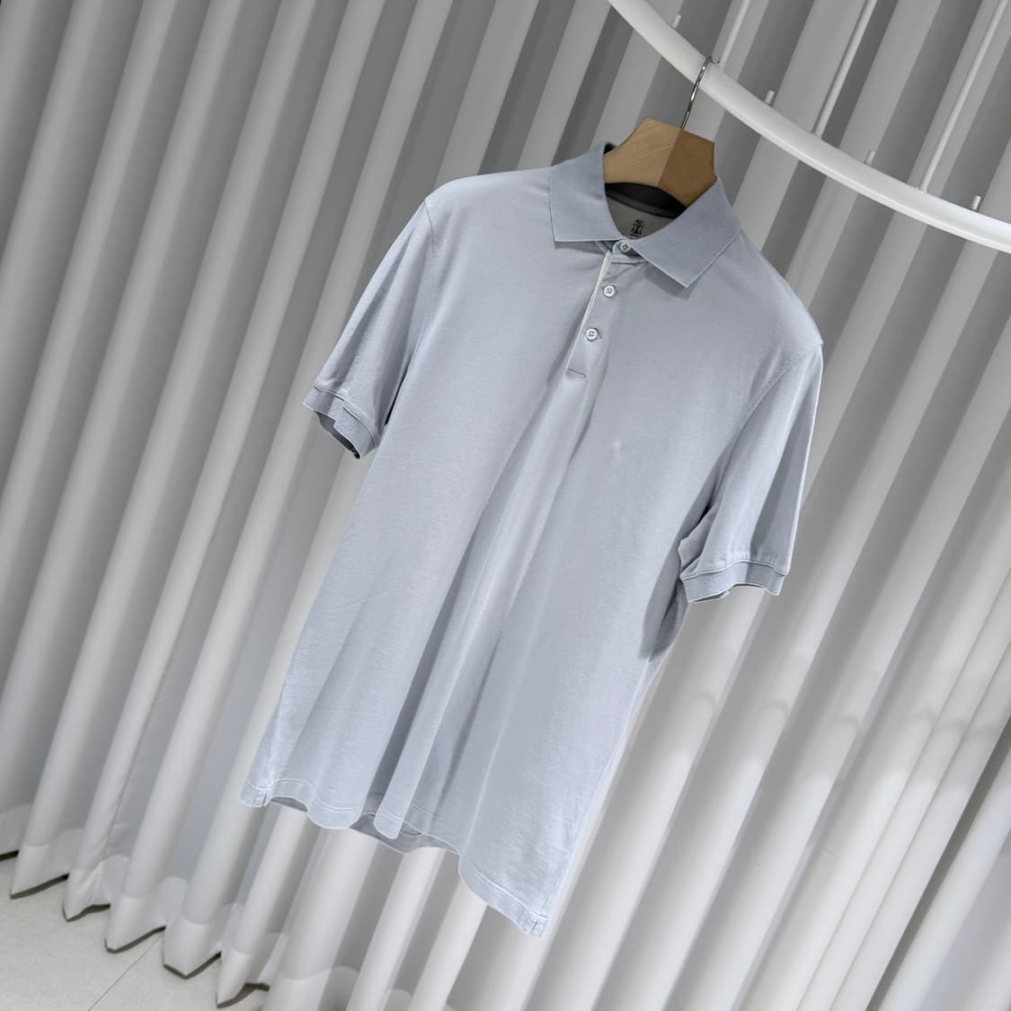 (A+/L) / 브루넬로쿠치넬리 슬림핏 폴로 카라 코튼 반팔 티셔츠 상품이미지2