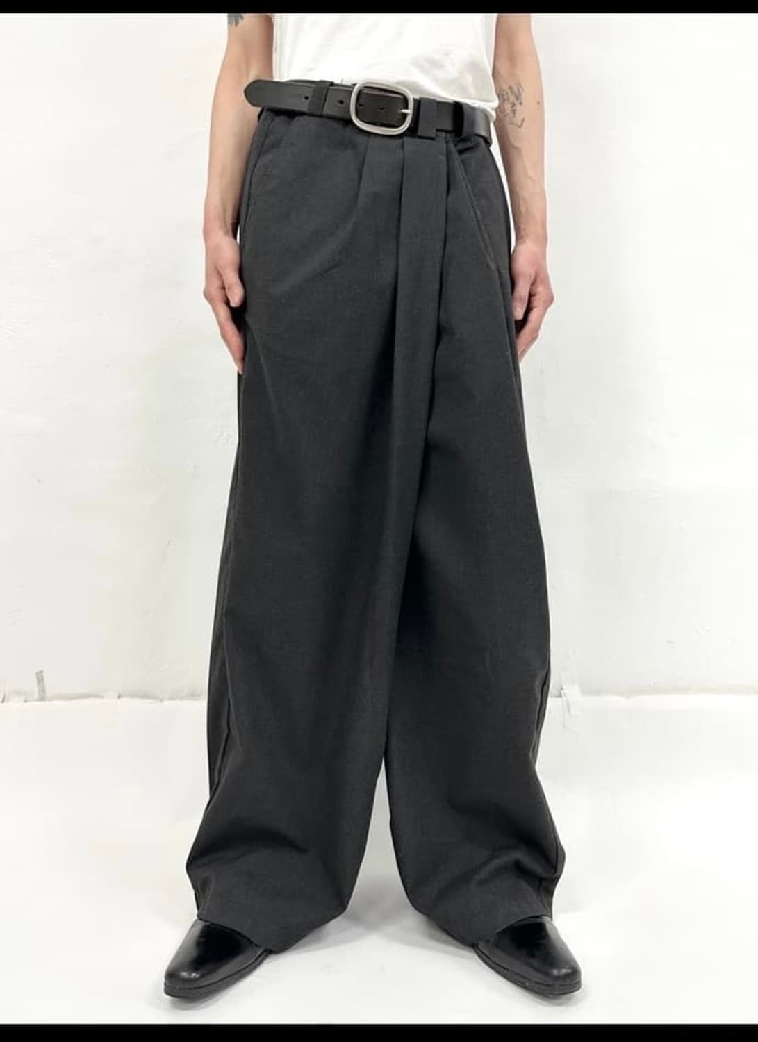 Willy Chavarria 와이드 랩 데님팬츠 상품이미지1