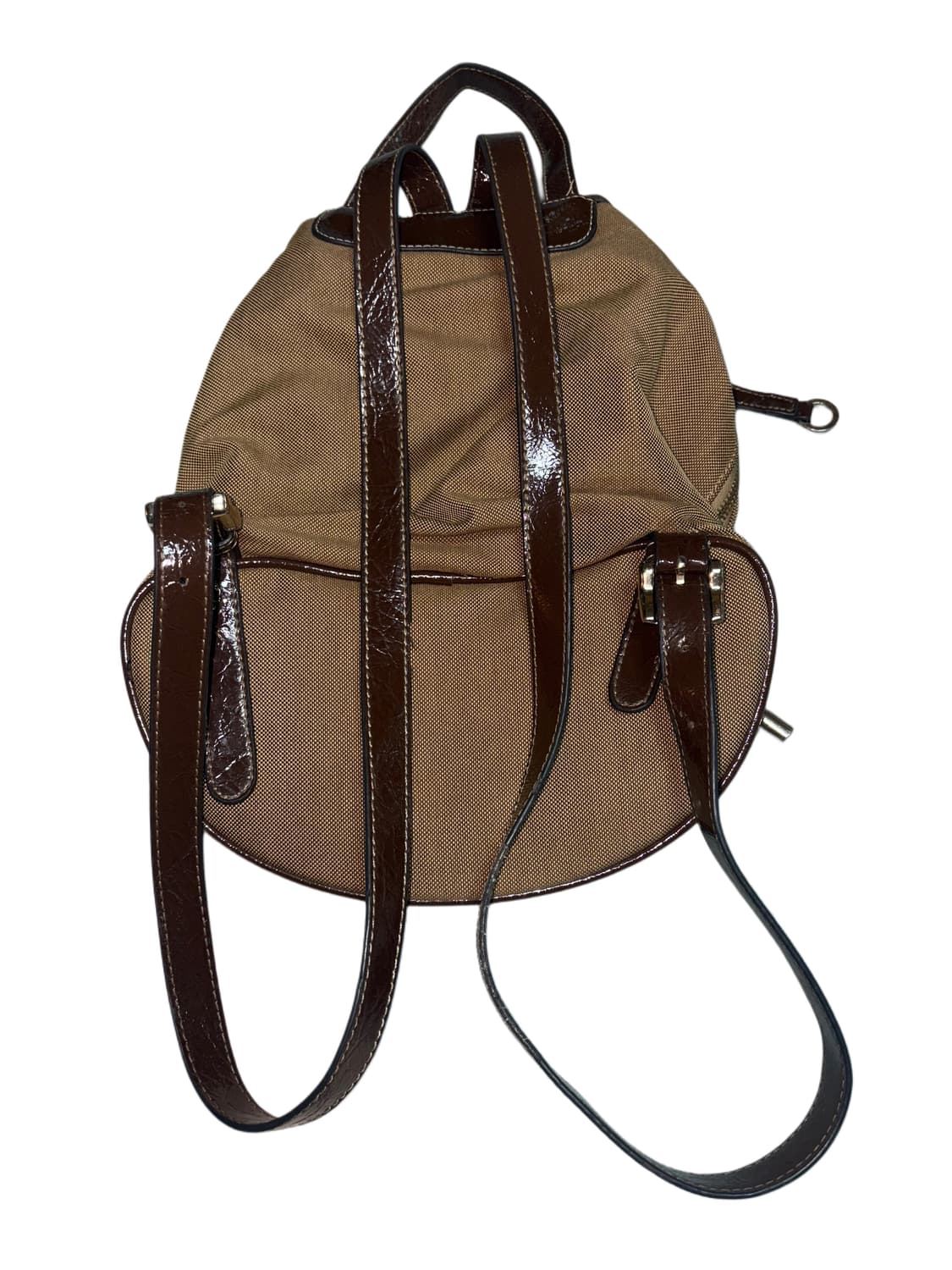 게스 에나멜 브라운 코튼 백팩 상품이미지2