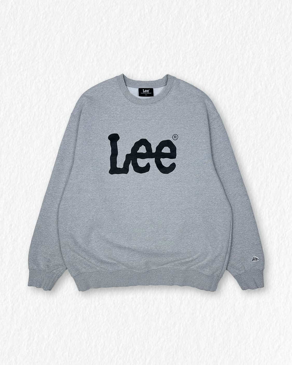 LEE 빅로고 맨투맨 그레이 상품이미지1