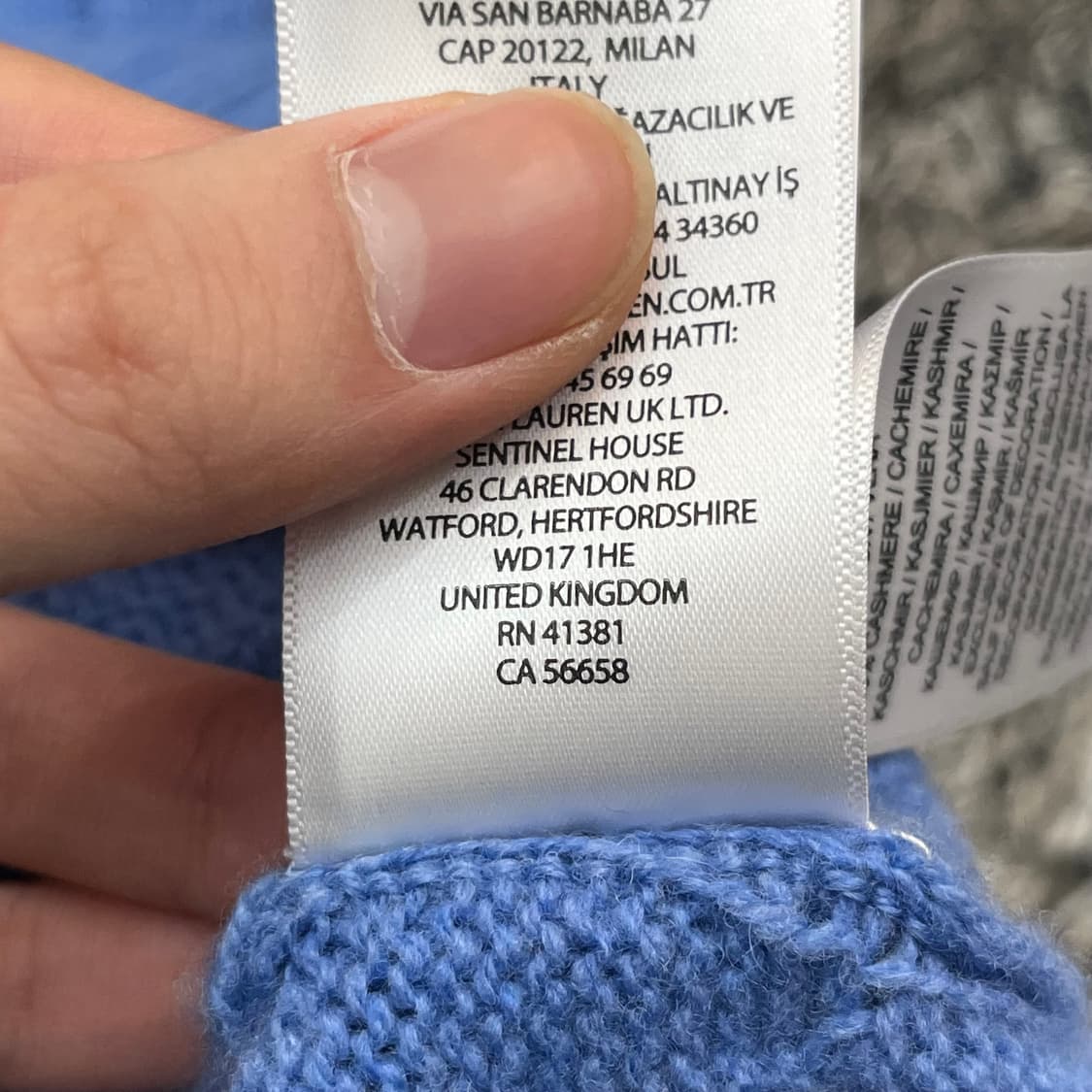 폴로랄프로렌 울 캐시미어 케이블 니트 (LG) 상품이미지5