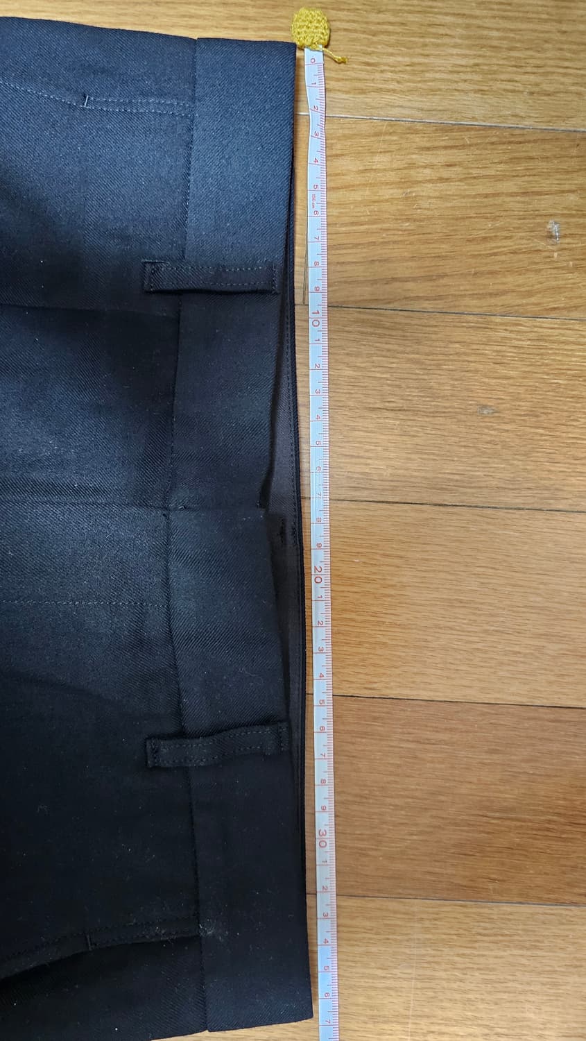 요지 야마모토 regulation 23fw 울가바딘 센터프레스 팬츠 상품이미지6