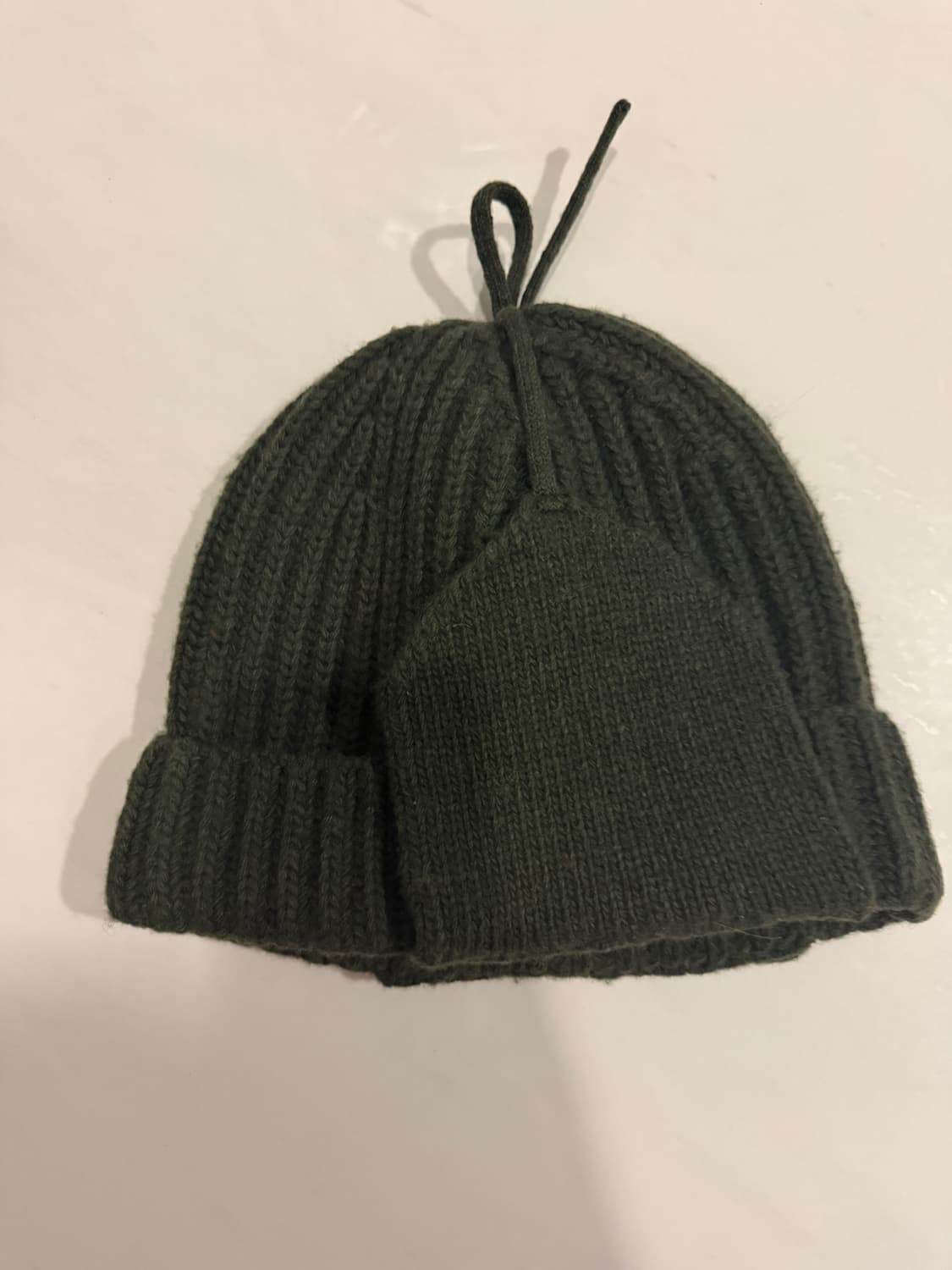 ICHIYON PLUS 니트 봄버 캡 다크 그린 상품이미지2