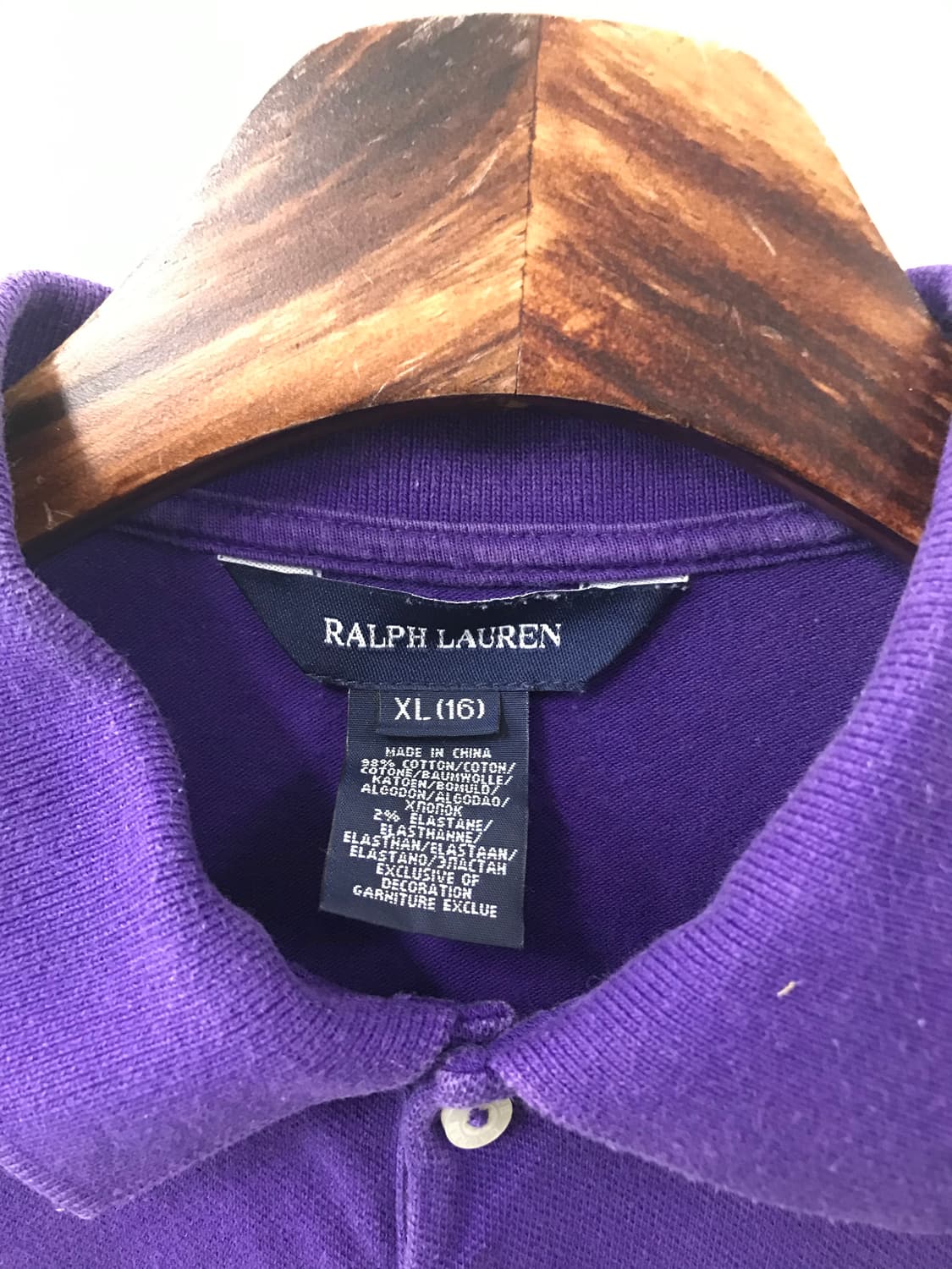 폴로 랄프로렌 빅포니 퍼플 반팔 pk 피케 티셔츠 상품이미지4