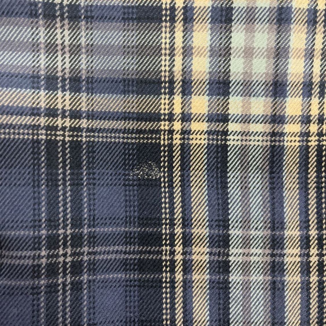 맥우드건 레이버 스트릿 데님패치워크 체크 셔츠 M C08614 상품이미지7