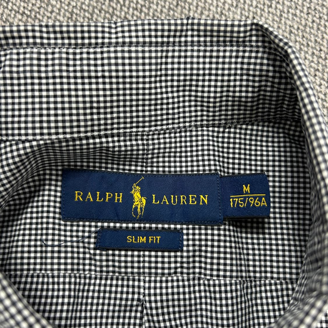 폴로 잔체크 스몰포니 셔츠(M) 상품이미지2