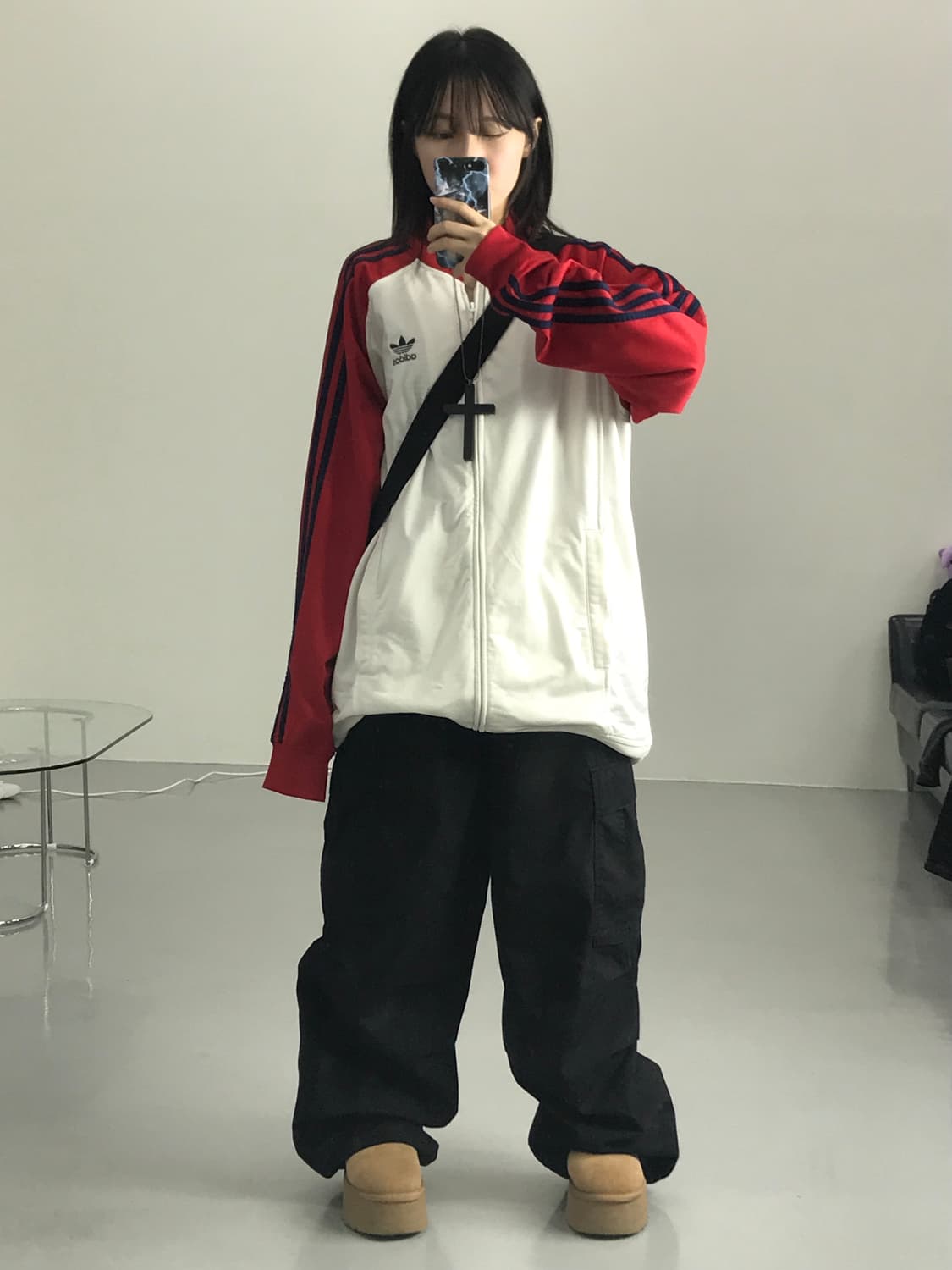 아디다스 레드불 화이트 유로파 오버 트랙탑 져지 상품이미지1