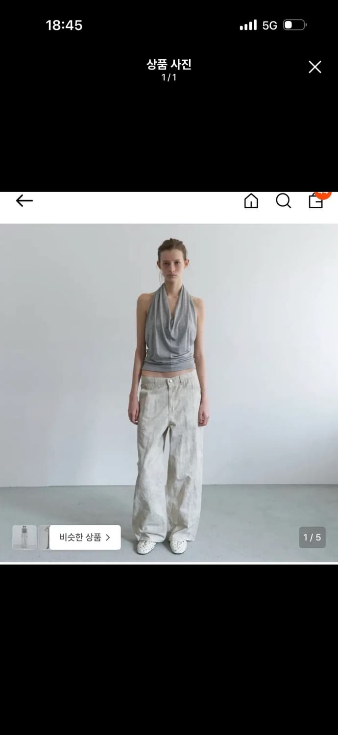 오버듀플레어 vintage curved two tone denim 상품이미지1