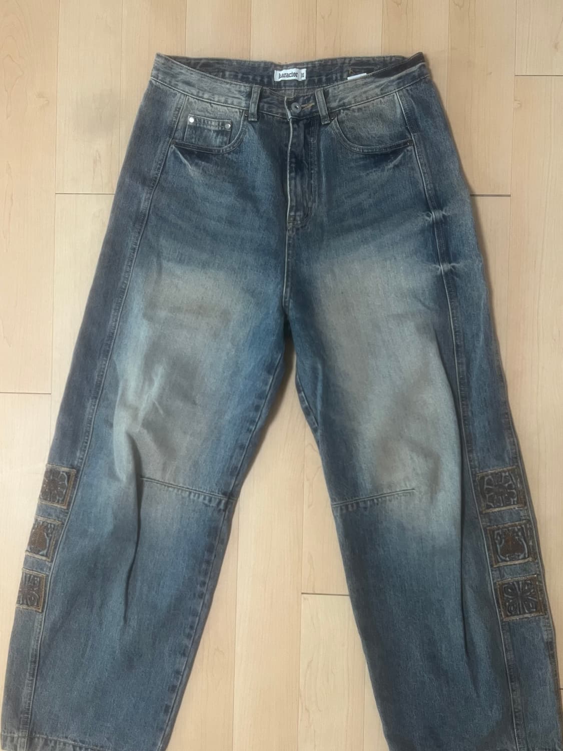 카락터Vintage emblem denim pants / Muddy bl 상품이미지1