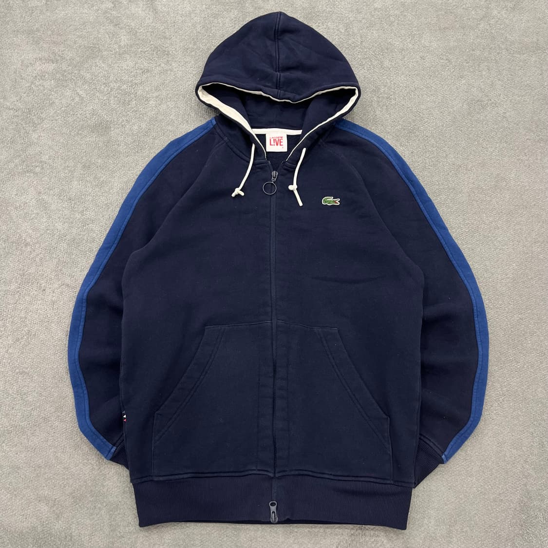 3 라코스테 LIVE 네이비 후드집업 상품이미지1