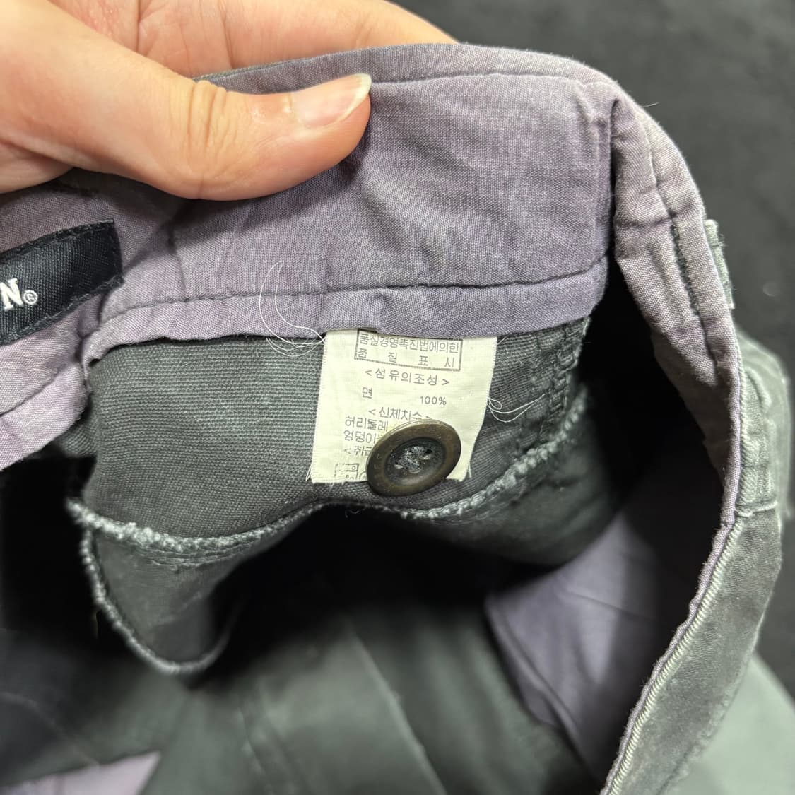 29-30 에드윈 EDWIN 먹그레이 세미와이드 코튼팬츠 상품이미지6