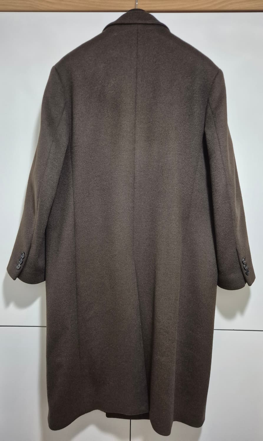 토니웩 더블 브레스티드 체스터필드 코트 다크브라운 L 상품이미지8